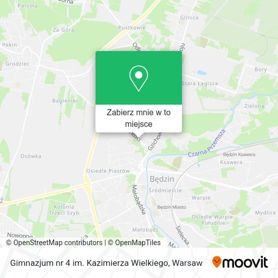 Mapa Gimnazjum nr 4 im. Kazimierza Wielkiego