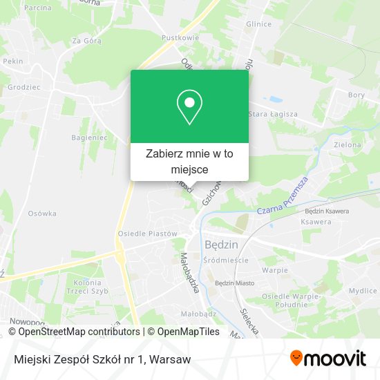 Mapa Miejski Zespół Szkół nr 1