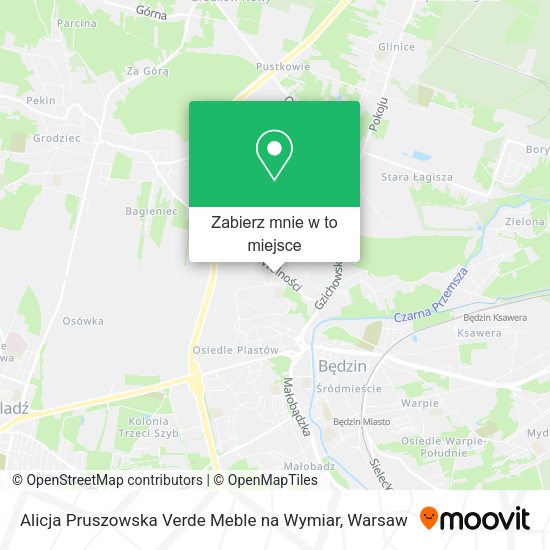 Mapa Alicja Pruszowska Verde Meble na Wymiar