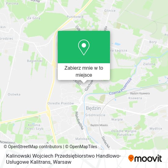 Mapa Kalinowski Wojciech Przedsiębiorstwo Handlowo-Usługowe Kalitrans