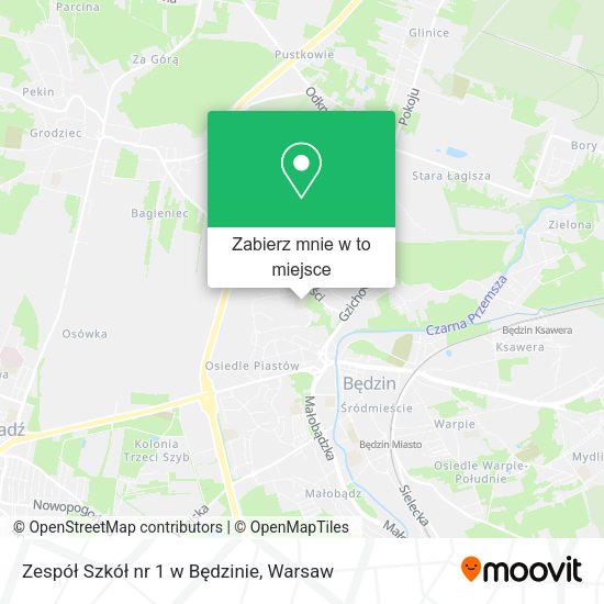 Mapa Zespół Szkół nr 1 w Będzinie