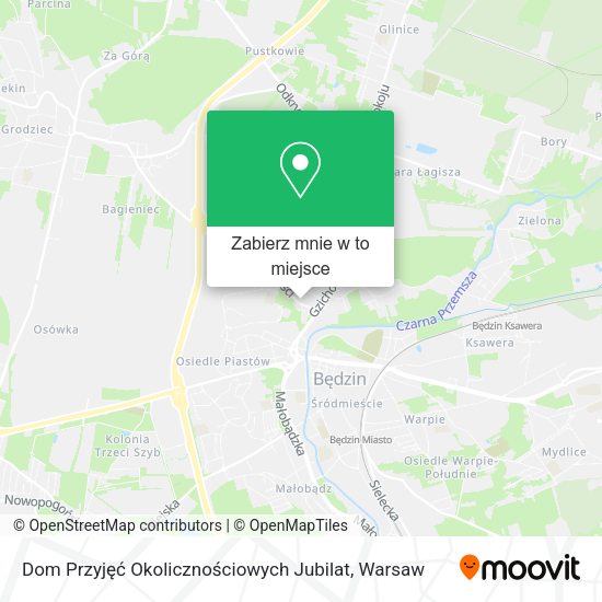 Mapa Dom Przyjęć Okolicznościowych Jubilat