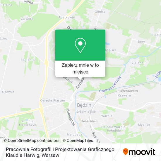 Mapa Pracownia Fotografii i Projektowania Graficznego Klaudia Harwig