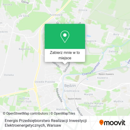 Mapa Energis Przedsiębiorstwo Realizacji Inwestycji Elektroenergetycznych