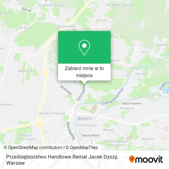 Mapa Przedsiębiorstwo Handlowe Remal Jacek Dyszy