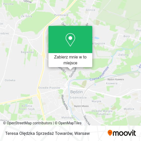 Mapa Teresa Olędzka Sprzedaż Towarów