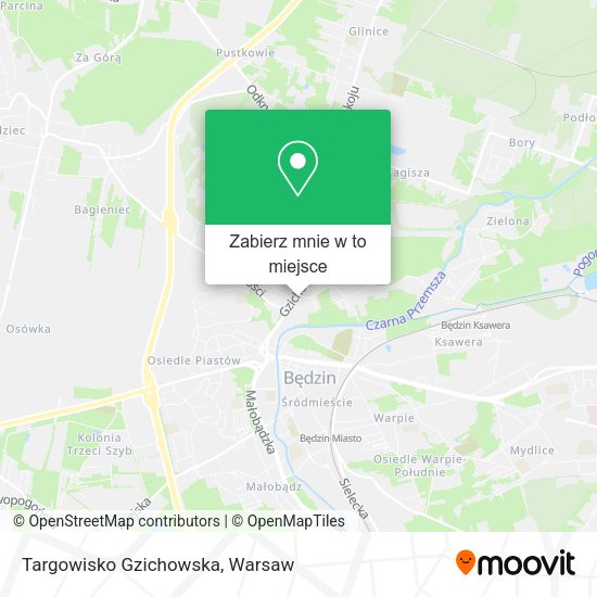 Mapa Targowisko Gzichowska