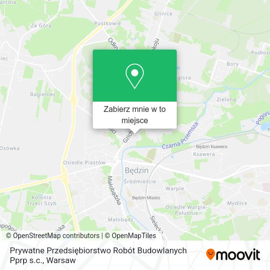 Mapa Prywatne Przedsiębiorstwo Robót Budowlanych Pprp s.c.