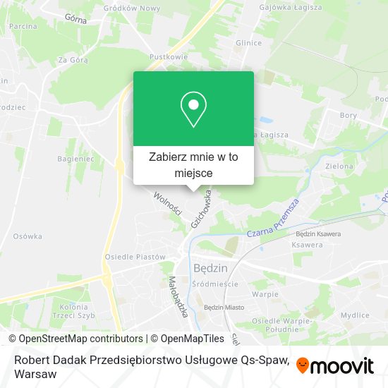 Mapa Robert Dadak Przedsiębiorstwo Usługowe Qs-Spaw