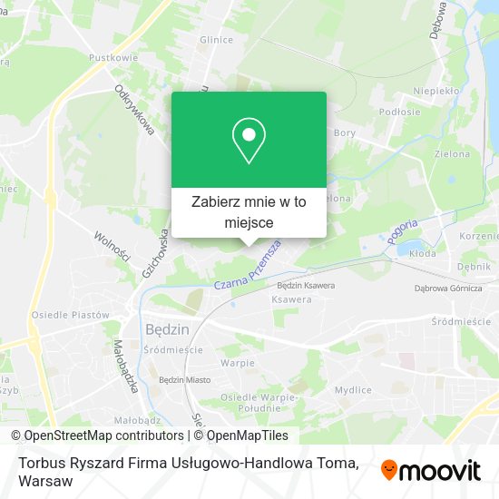 Mapa Torbus Ryszard Firma Usługowo-Handlowa Toma