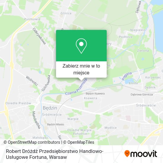 Mapa Robert Dróżdż Przedsiębiorstwo Handlowo-Usługowe Fortuna