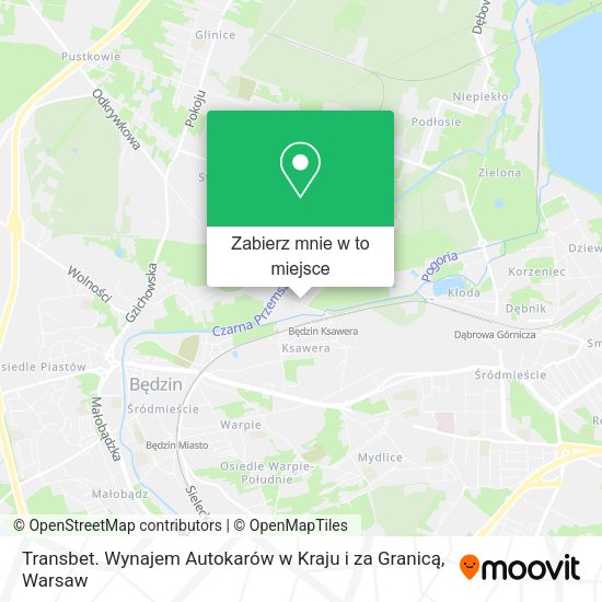 Mapa Transbet. Wynajem Autokarów w Kraju i za Granicą