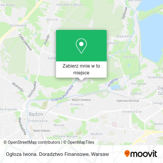 Mapa Ogłoza Iwona. Doradztwo Finansowe