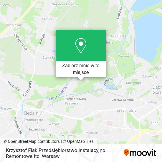 Mapa Krzysztof Flak Przedsiębiorstwo Instalacyjno Remontowe Itd