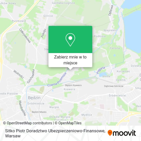 Mapa Sitko Piotr Doradztwo Ubezpieczeniowo-Finansowe