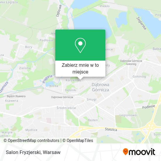 Mapa Salon Fryzjerski