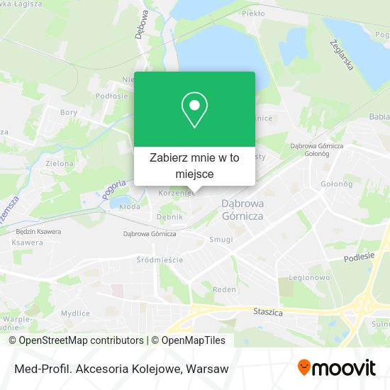 Mapa Med-Profil. Akcesoria Kolejowe