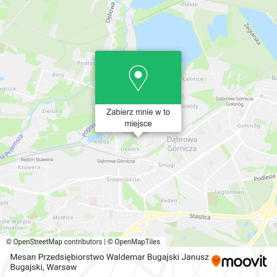 Mapa Mesan Przedsiębiorstwo Waldemar Bugajski Janusz Bugajski