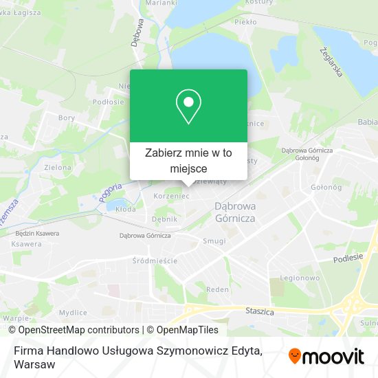 Mapa Firma Handlowo Usługowa Szymonowicz Edyta