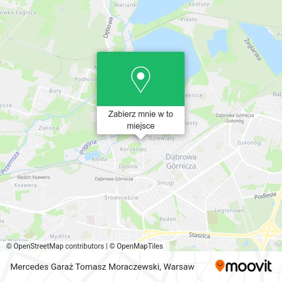 Mapa Mercedes Garaż Tomasz Moraczewski