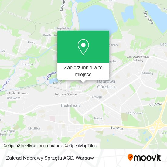 Mapa Zakład Naprawy Sprzętu AGD