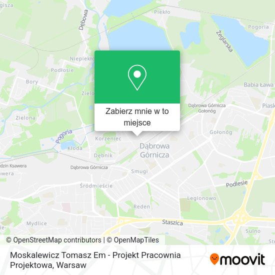 Mapa Moskalewicz Tomasz Em - Projekt Pracownia Projektowa