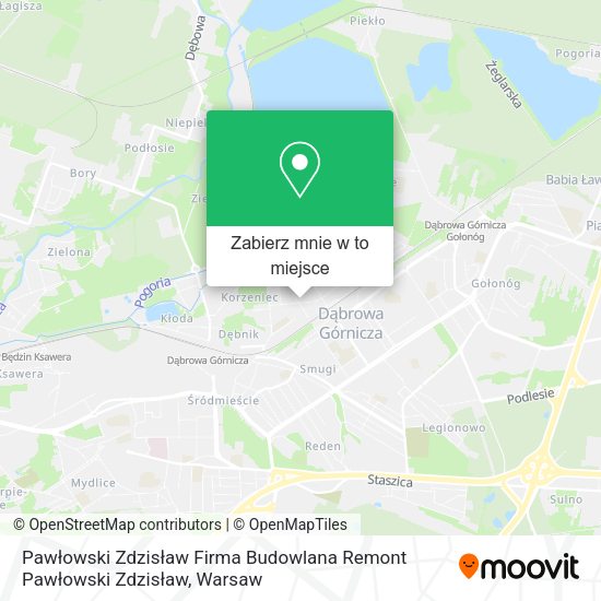 Mapa Pawłowski Zdzisław Firma Budowlana Remont Pawłowski Zdzisław