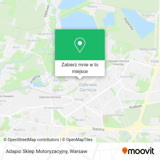 Mapa Adapio Sklep Motoryzacyjny