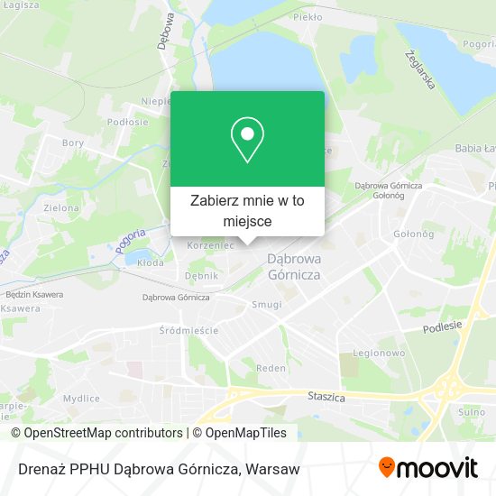 Mapa Drenaż PPHU Dąbrowa Górnicza