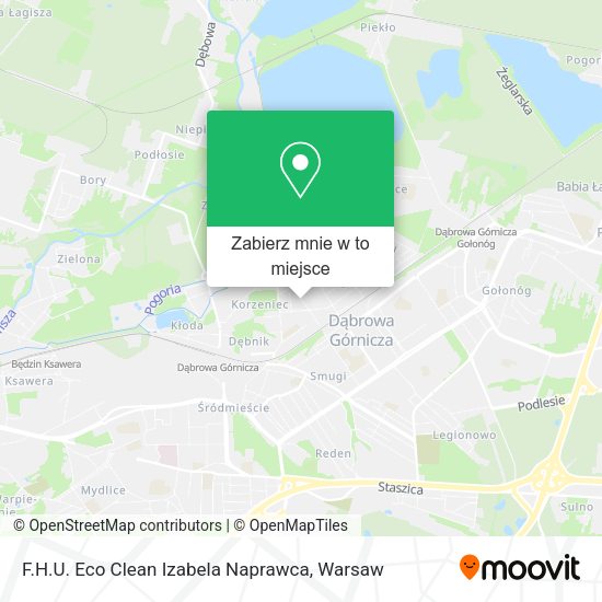 Mapa F.H.U. Eco Clean Izabela Naprawca