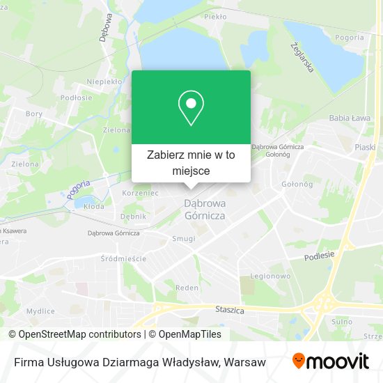 Mapa Firma Usługowa Dziarmaga Władysław