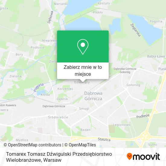 Mapa Tomarex Tomasz Dźwigulski Przedsiębiorstwo Wielobranżowe