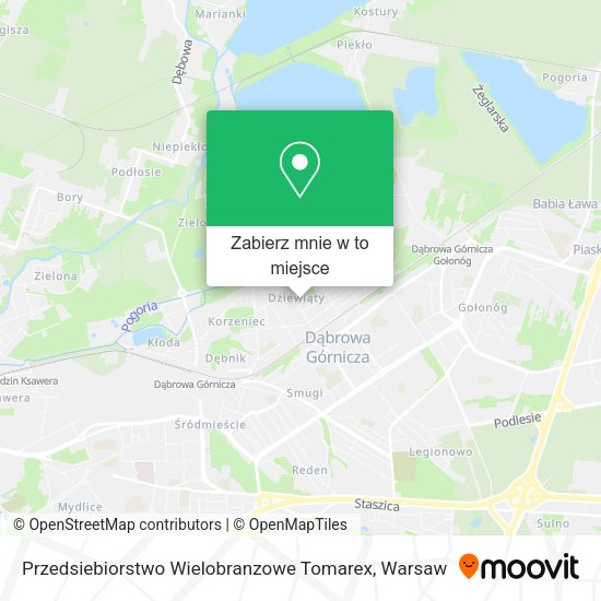 Mapa Przedsiebiorstwo Wielobranzowe Tomarex