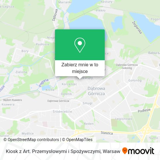 Mapa Kiosk z Art. Przemysłowymi i Spożywczymi