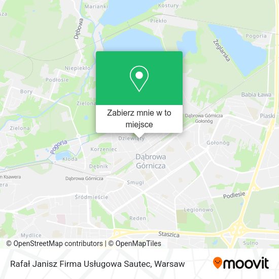 Mapa Rafał Janisz Firma Usługowa Sautec