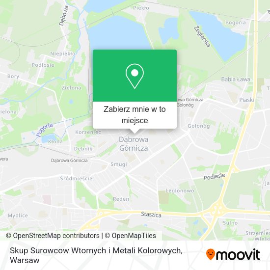 Mapa Skup Surowcow Wtornych i Metali Kolorowych