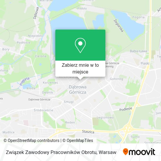 Mapa Związek Zawodowy Pracowników Obrotu