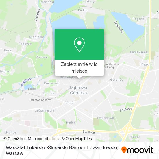 Mapa Warsztat Tokarsko-Ślusarski Bartosz Lewandowski