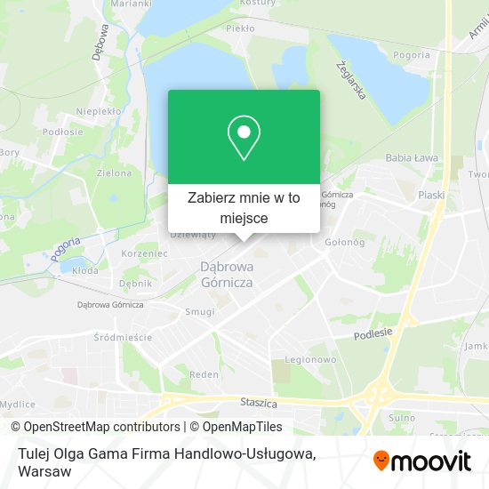 Mapa Tulej Olga Gama Firma Handlowo-Usługowa
