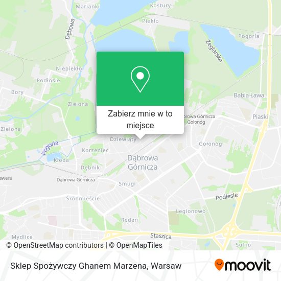 Mapa Sklep Spożywczy Ghanem Marzena