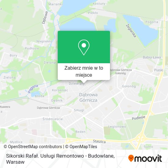 Mapa Sikorski Rafał. Usługi Remontowo - Budowlane