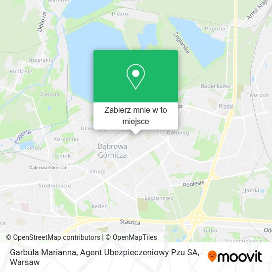 Mapa Garbula Marianna, Agent Ubezpieczeniowy Pzu SA