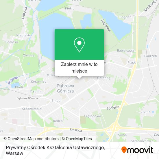 Mapa Prywatny Ośrodek Kształcenia Ustawicznego