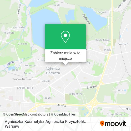 Mapa Agnieszka Kosmetyka Agnieszka Krzysztofik