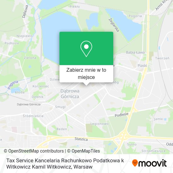 Mapa Tax Service Kancelaria Rachunkowo Podatkowa k Witkowicz Kamil Witkowicz