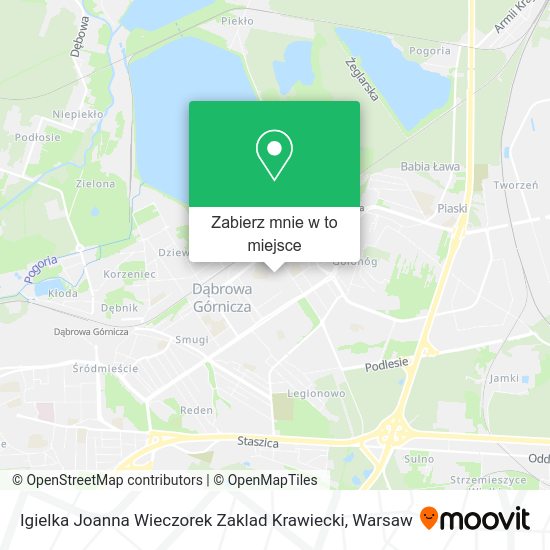 Mapa Igielka Joanna Wieczorek Zaklad Krawiecki