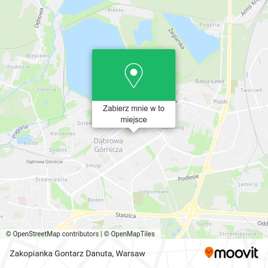 Mapa Zakopianka Gontarz Danuta