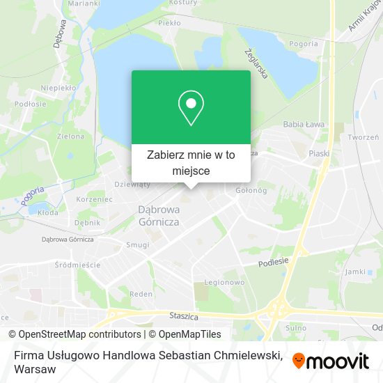 Mapa Firma Usługowo Handlowa Sebastian Chmielewski