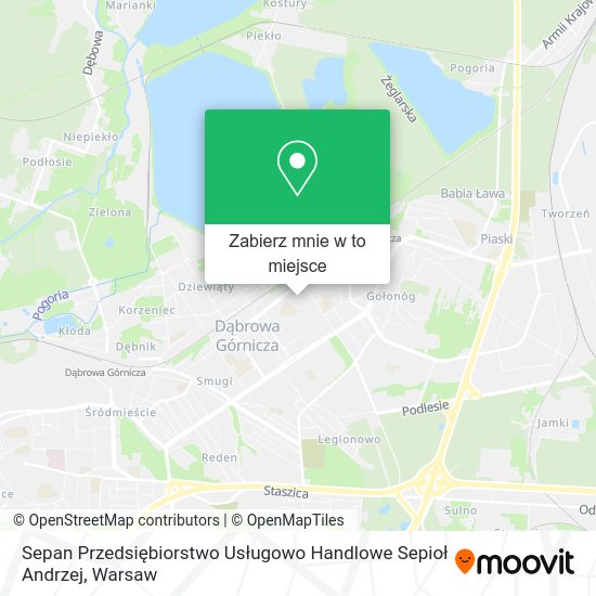 Mapa Sepan Przedsiębiorstwo Usługowo Handlowe Sepioł Andrzej