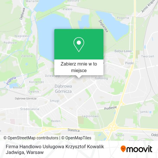 Mapa Firma Handlowo Usługowa Krzysztof Kowalik Jadwiga